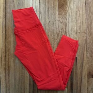 Lululemon Athletica Vibrant Red Leggings
